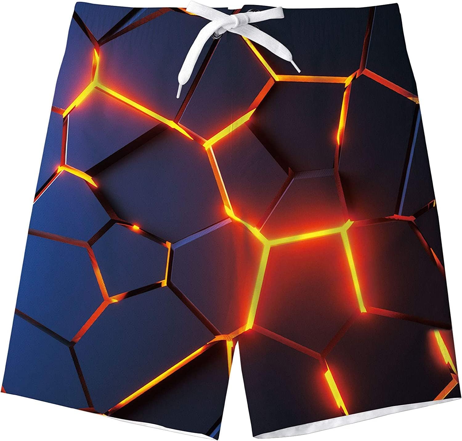 Thumbnail 5 de Kids4ever boys quick-dry printed swimming shorts (6–14 years) with mesh lining