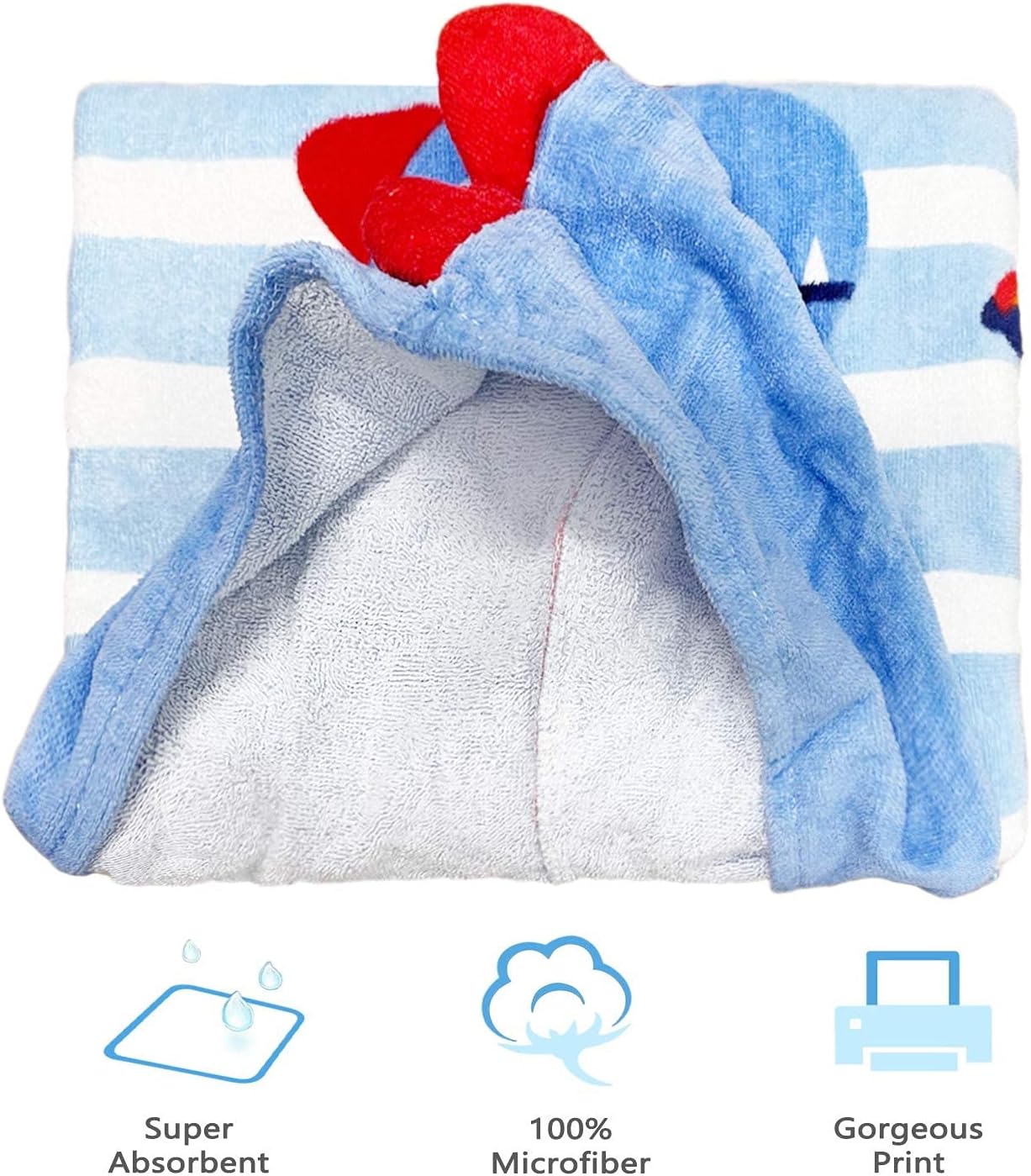 Thumbnail 2 de Hilmocho Kids Hooded Beach Towel Poncho 🧖