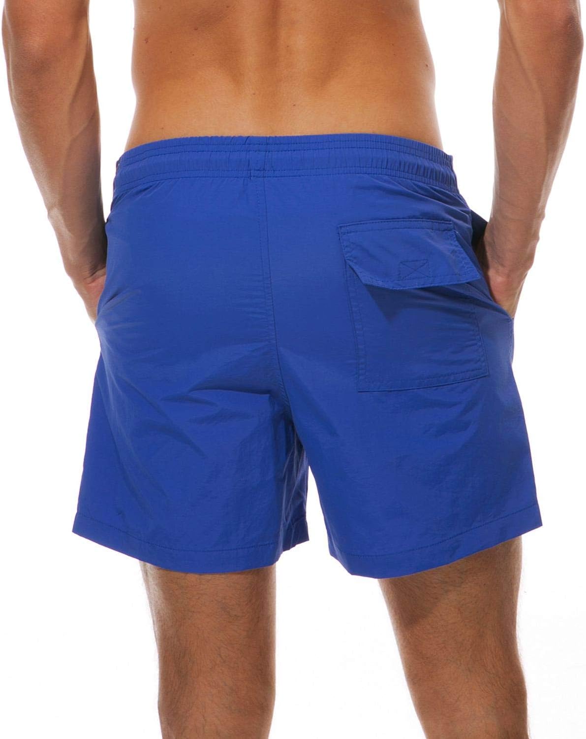 Detalle de Rdruko Men's Swim Trunks, Quick-Dry Lined Board Shorts with Pockets