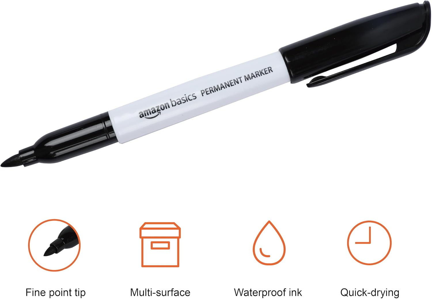 Detalle de Amazon Basics Marqueurs indélébiles 12 🖊