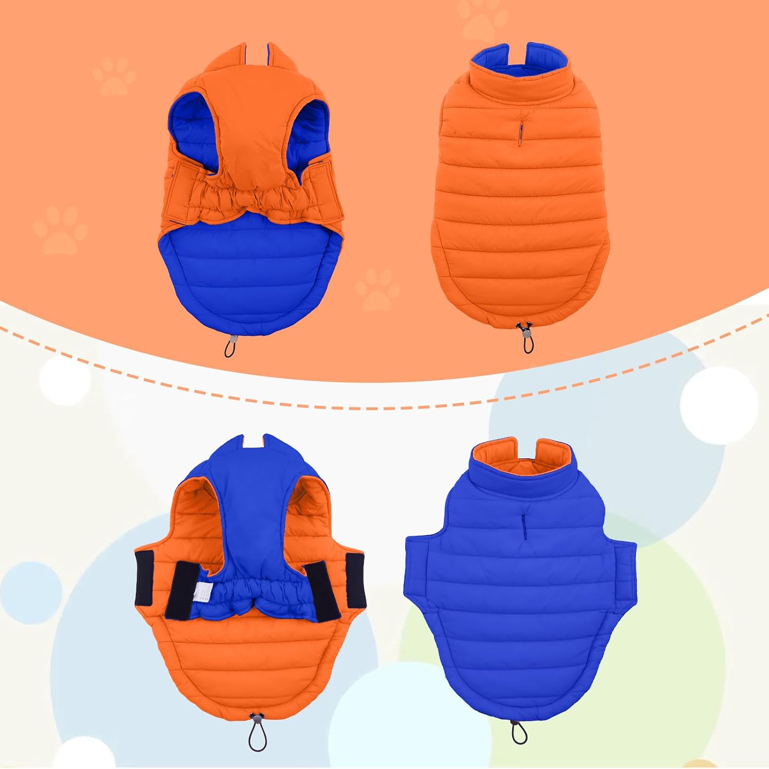 Thumbnail 5 de Lelepet Reversible Dog Winter Coat