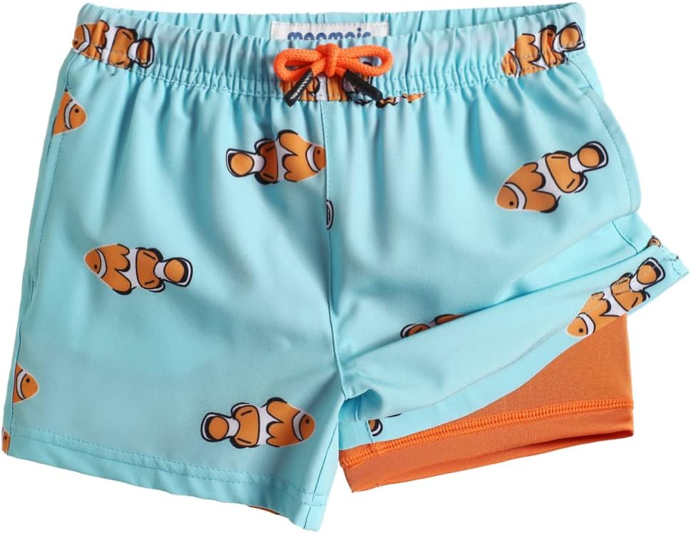 Thumbnail 5 de maamgic Boys Swim Trunks with Compression Liner: 4-Way Stretch Quick-Dry Toddler Beach Shorts