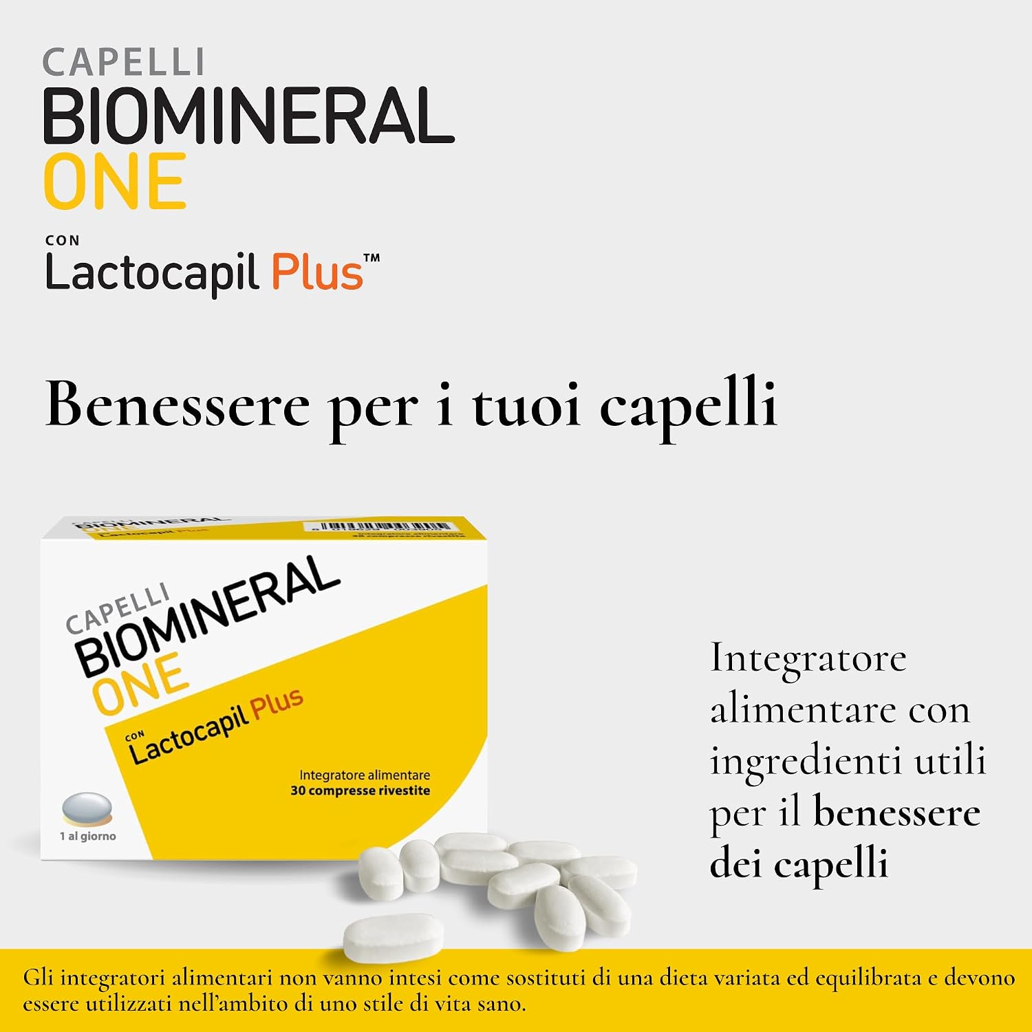Detalle 2 de Biomineral One Integratore 30 compresse 💊