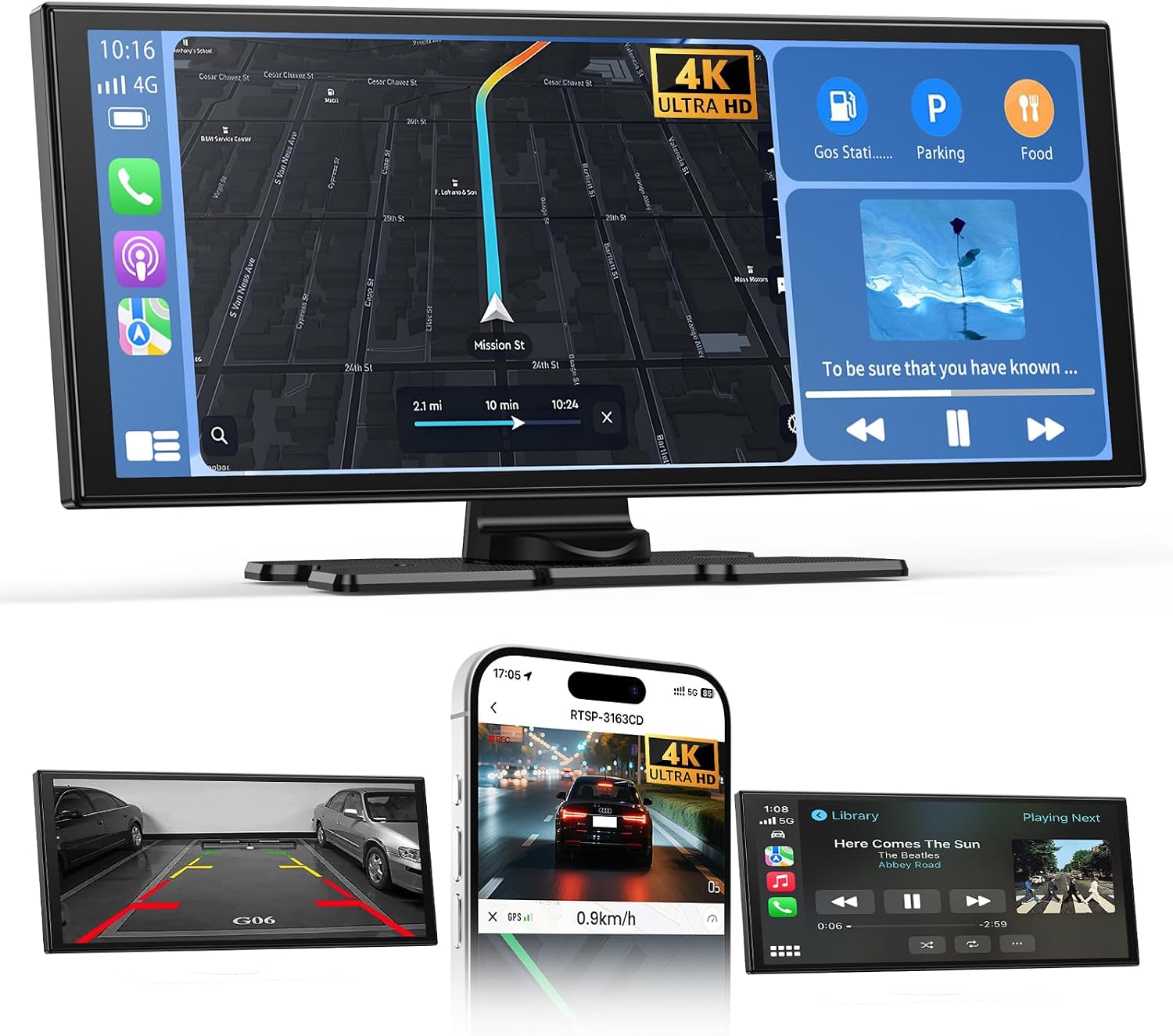 Detalle de 11.5 Inch Car Tablet Pro Max 2026: Wireless CarPlay & Android Auto Screen