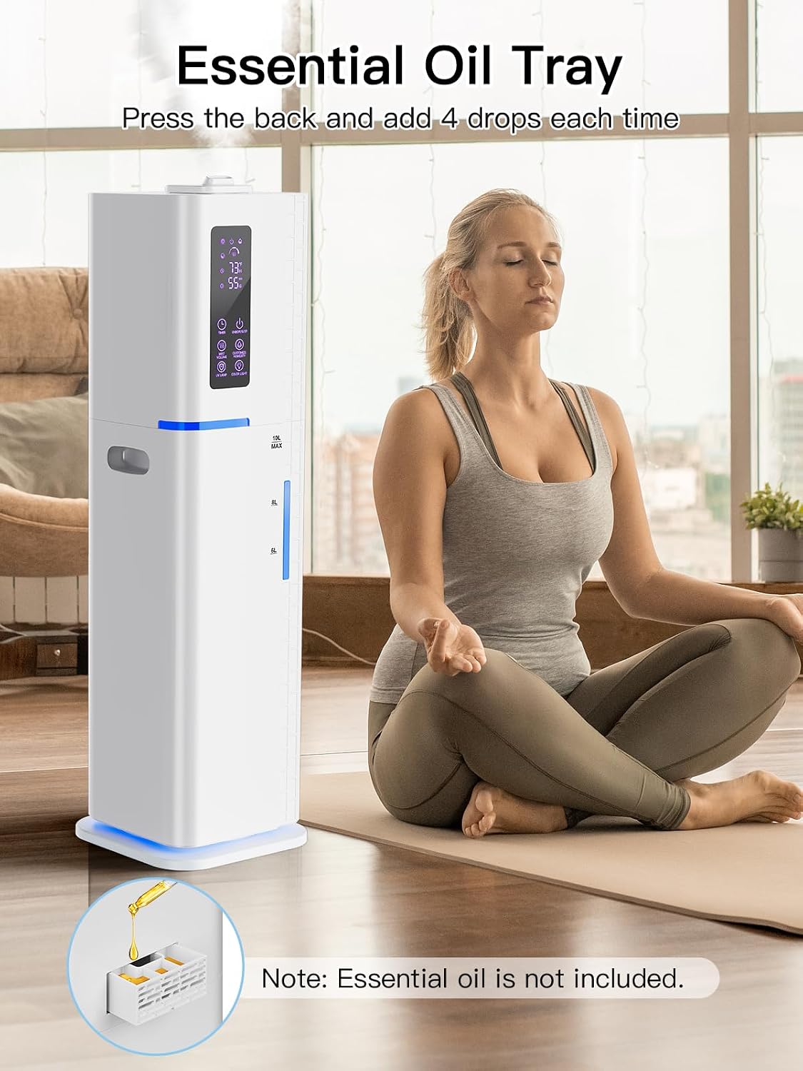 Thumbnail 6 de Zeova 10L Humidifier 60H Runtime, Quiet Home 🌫