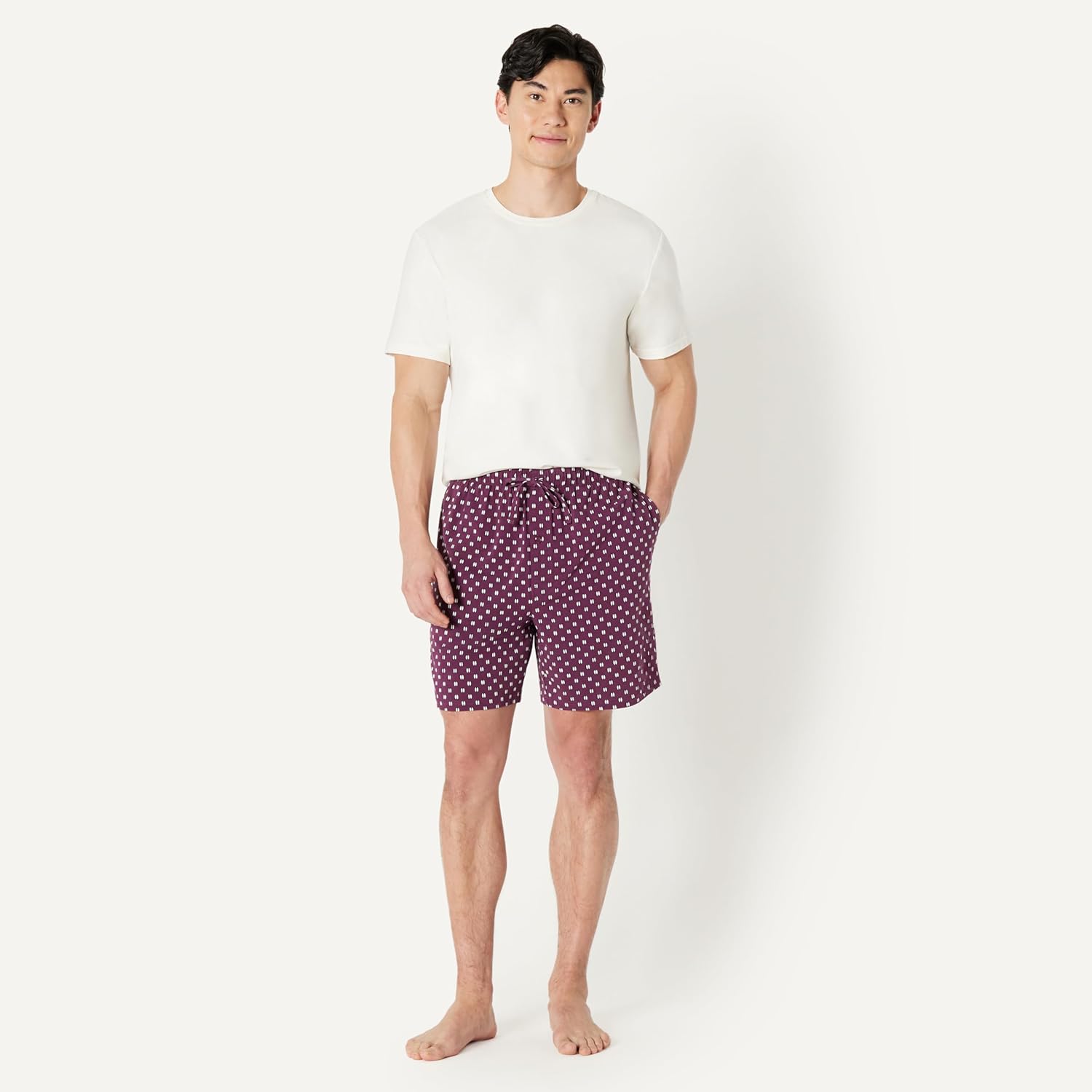 Thumbnail 4 de Amazon Essentials Men's Cotton-Modal Pajama Set: Short Sleeve Tee & Shorts