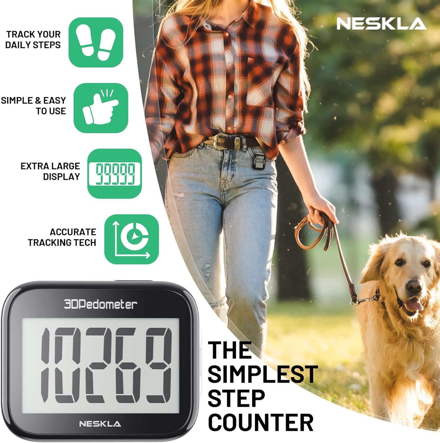Thumbnail 1 de NESKLA 3D Pedometer 26.5 g