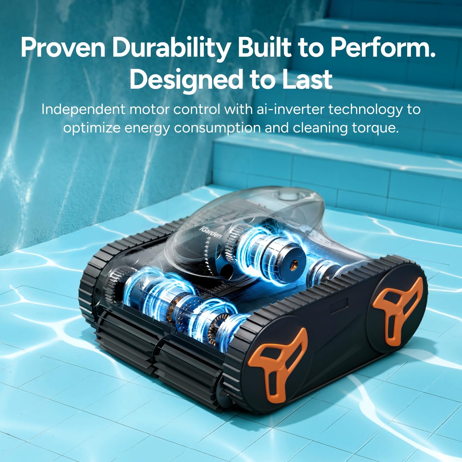 Detalle 2 de iGarden Cordless Robotic Pool Cleaner KN40