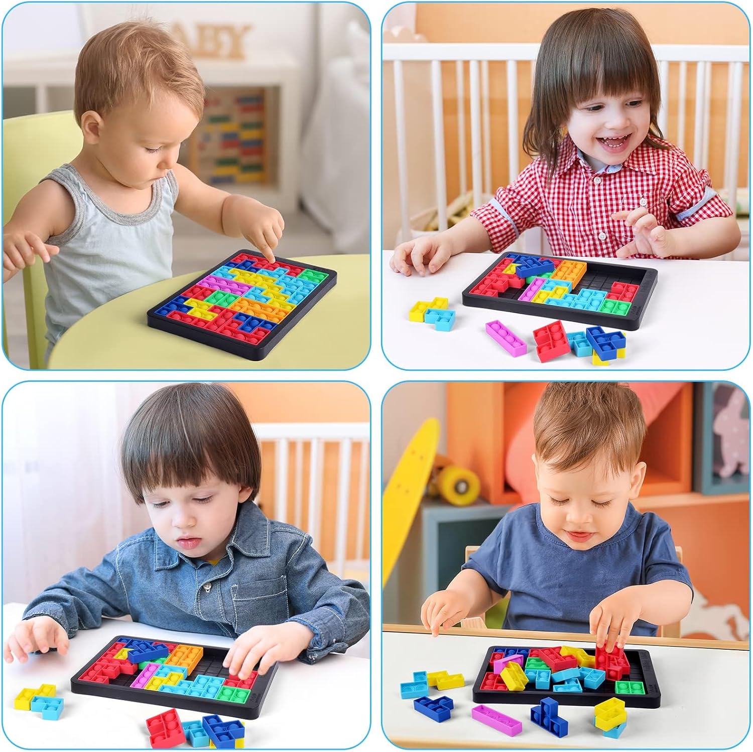 Thumbnail 5 de Ainiv Fidget Sensory Pop Bubble Regenbogen IQ Puzzle