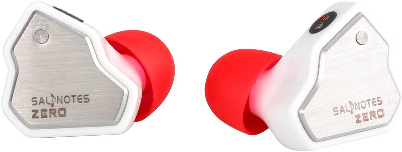 Detalle 2 de Linsoul 7Hz Salnotes Zero HiFi 10mm Dynamic Driver IEM (White) — detachable 2Pin OFC cable, no mic