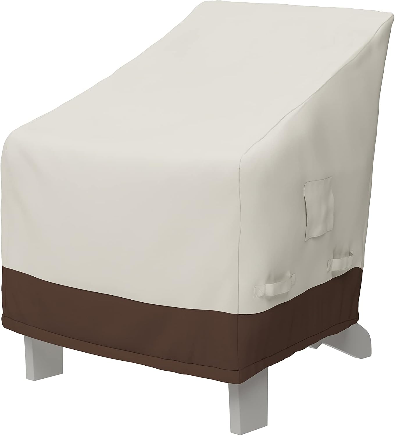 Detalle de Amazon Basics Outdoor Garden Adirondack Chair Cover – Waterproof, Beige/Tan
