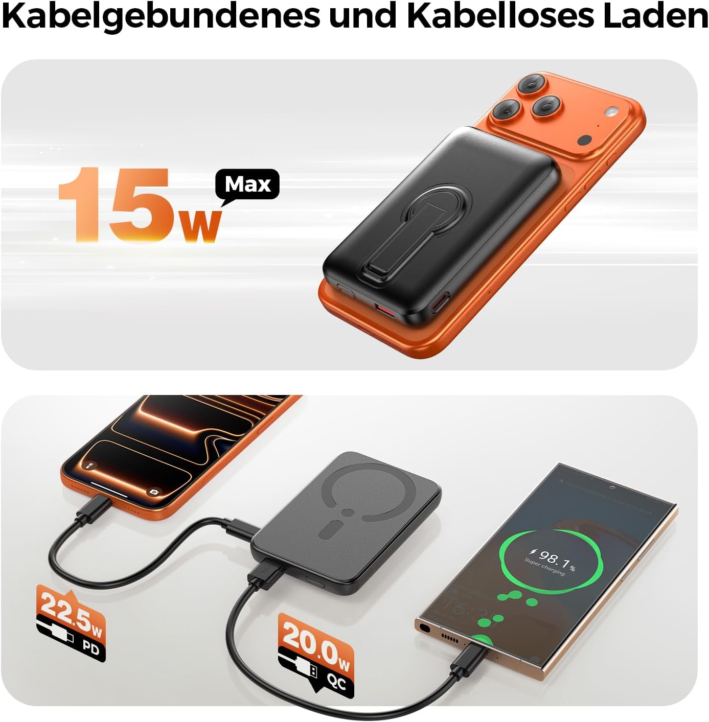 Thumbnail 2 de Magnetische Power Bank 12000mAh