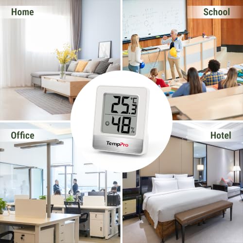 Thumbnail 6 de TempPro TP49 Small Digital Hygrometer: Compact Indoor Thermometer with Comfort Indicators
