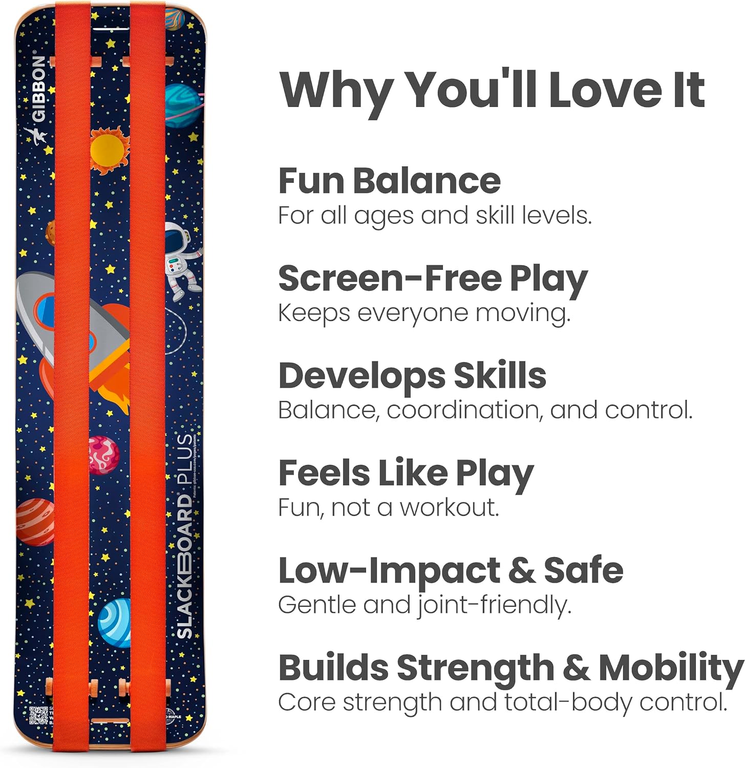 Detalle 2 de GIBBON SlackBoard Plus Balance Board with 1- and 2-Line Setups, Maple Wood