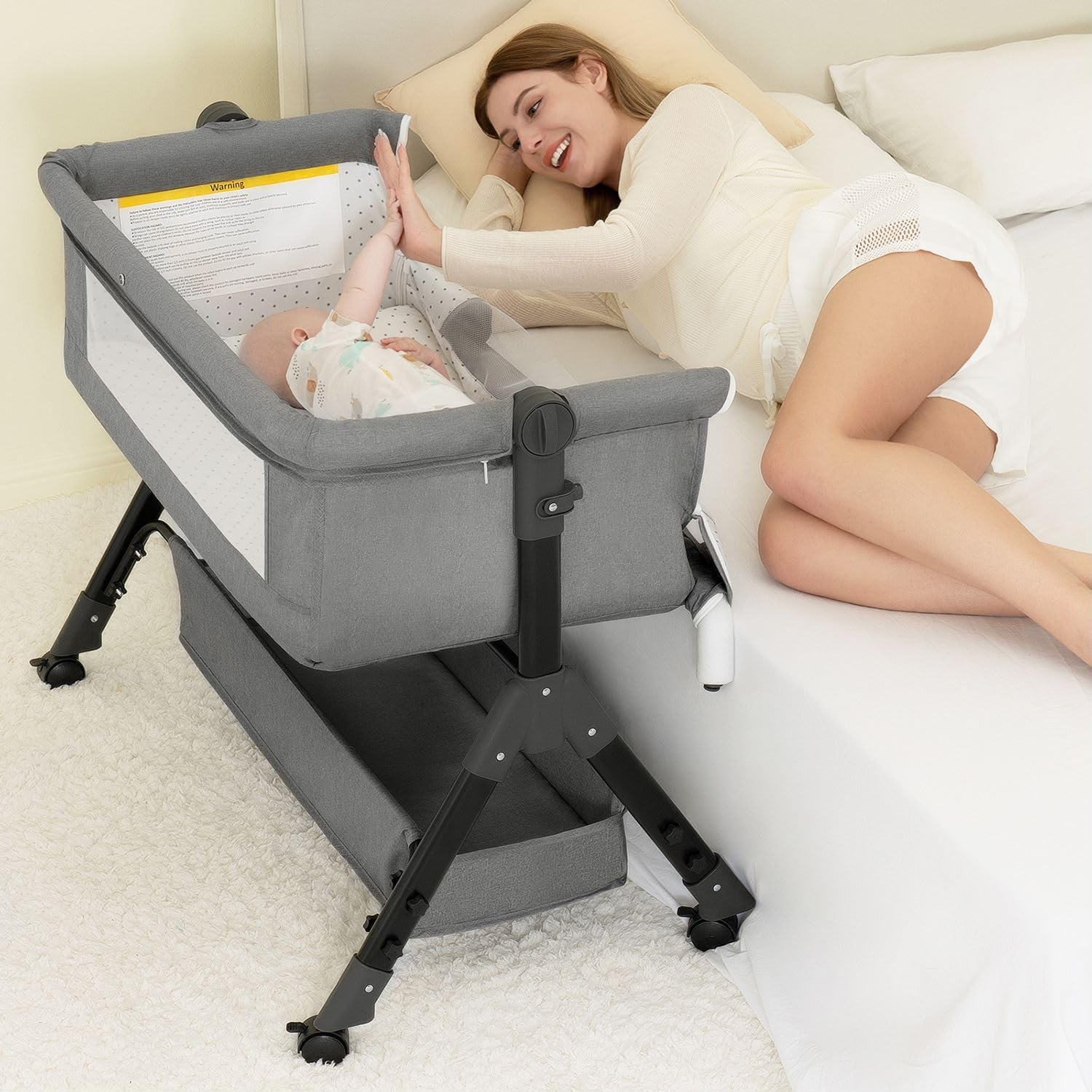 Thumbnail 6 de Baby Bassinet 3-in-1 Bedside Sleeper with Wheels 👶