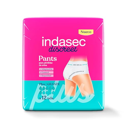 Detalle de Indasec Discreet Pant Plus Grande 12 unidades 🩲