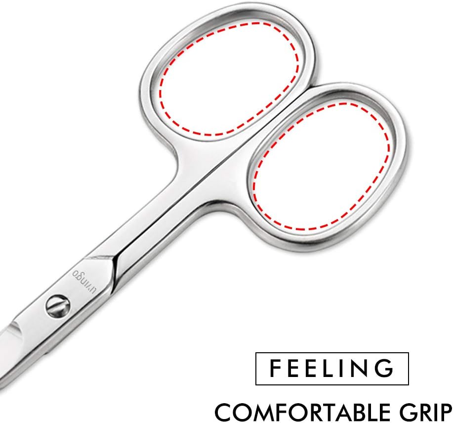 Detalle de LIVINGO 10284 Curved Stainless Steel Nail Scissors, 2.4 cm Blade