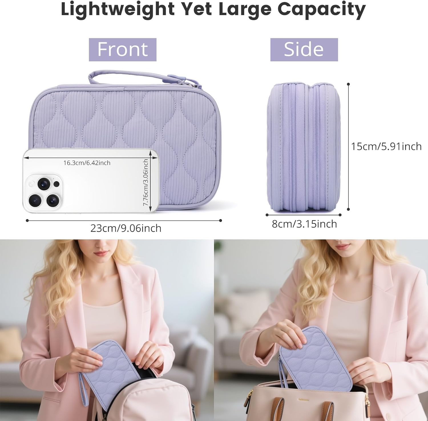 Thumbnail 2 de Skycase Kabeltasche Organizer (klein) für USB, Powerbank, Ladekabel & Zubehör – Pale purple