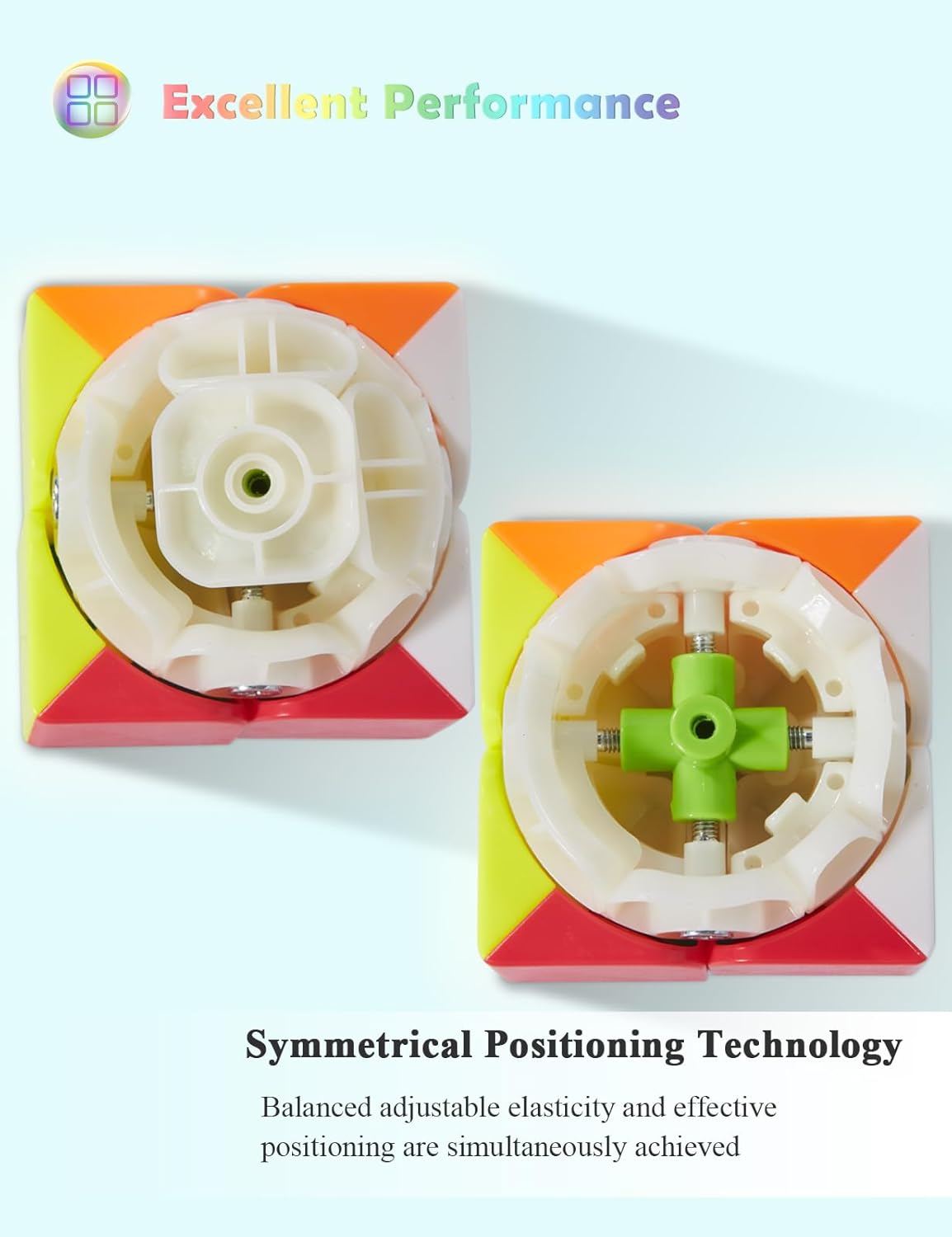 Thumbnail 4 de ROXENDA Speed Cube Set (2x2 & 3x3) stickerless fast cubes with English instructions