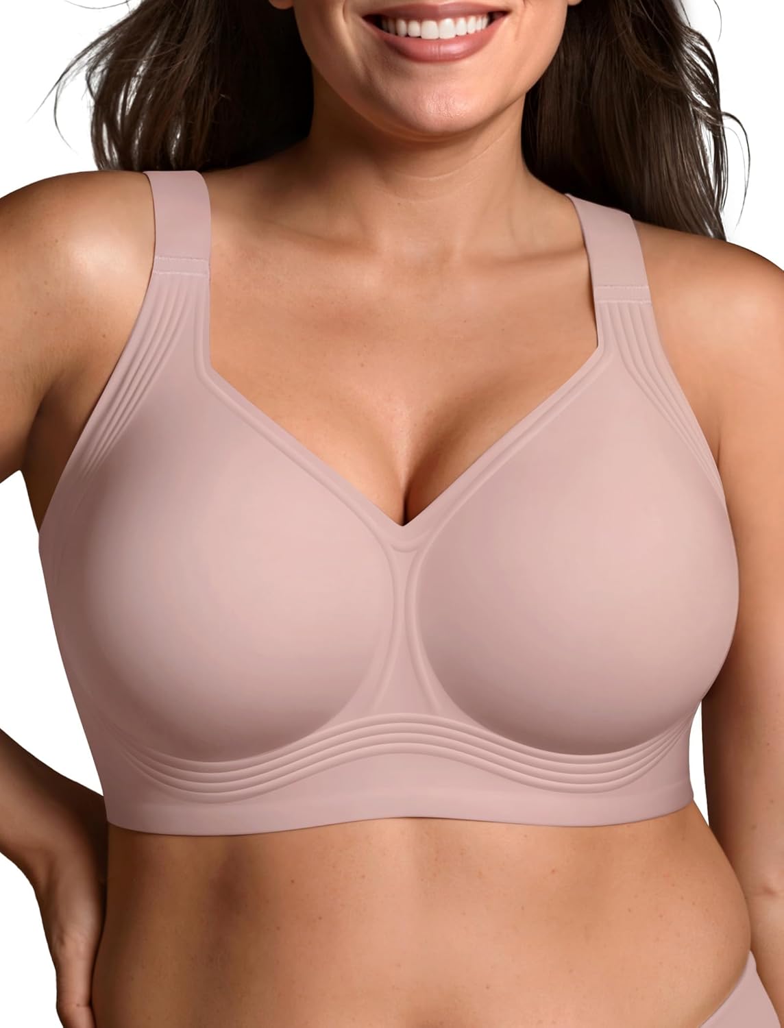 Detalle de LetsJoli Wireless Jelly Bra with 4-Layer Support for Fuller Figures