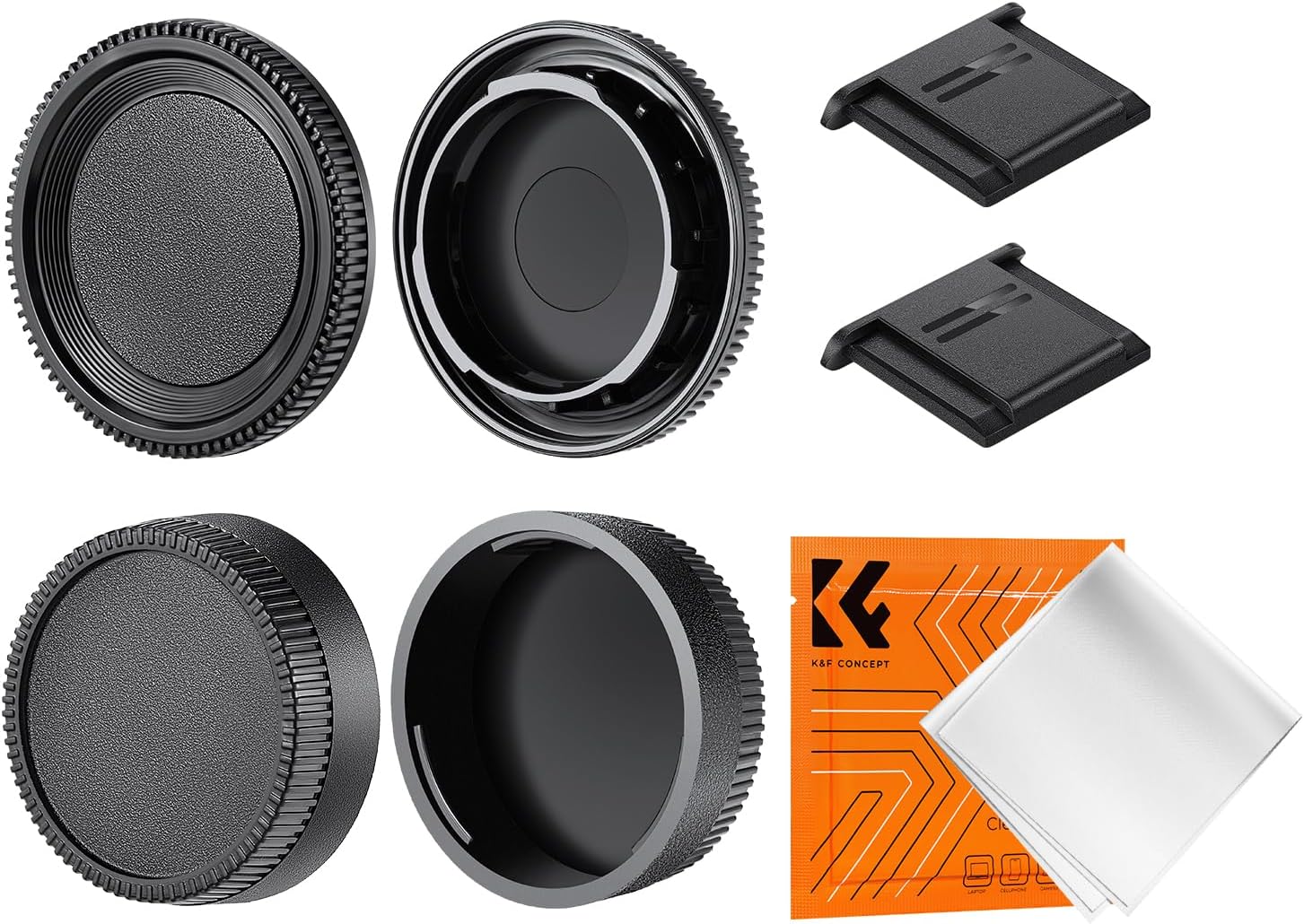 Detalle de K&F Concept Nikon F Body Cap and Rear Lens Cap