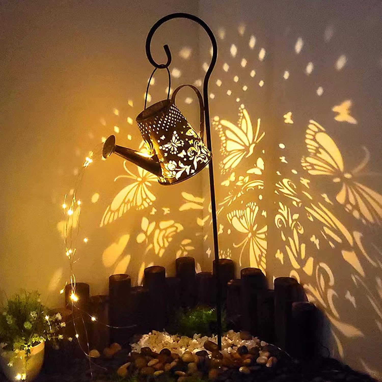 Detalle 1 de Watering Can Light Solar LED Outdoor Clover Shower Light (IP65 Waterproof, bracket included)