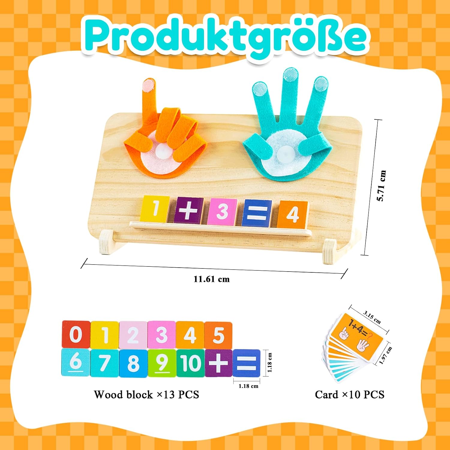 Detalle 2 de Montessori Lernspielzeug aus Holz ab 3 Jahren