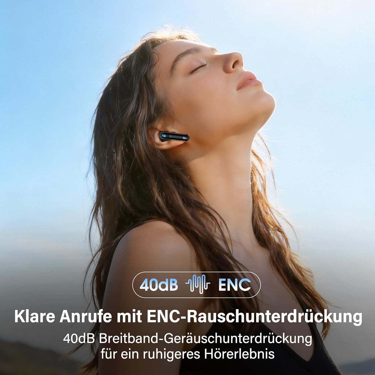 Detalle 2 de Bluetooth Kopfhörer BD88 – Kabellose In-Ear-Kopfhörer mit ENC, IPX7 und 45 Std Laufzeit
