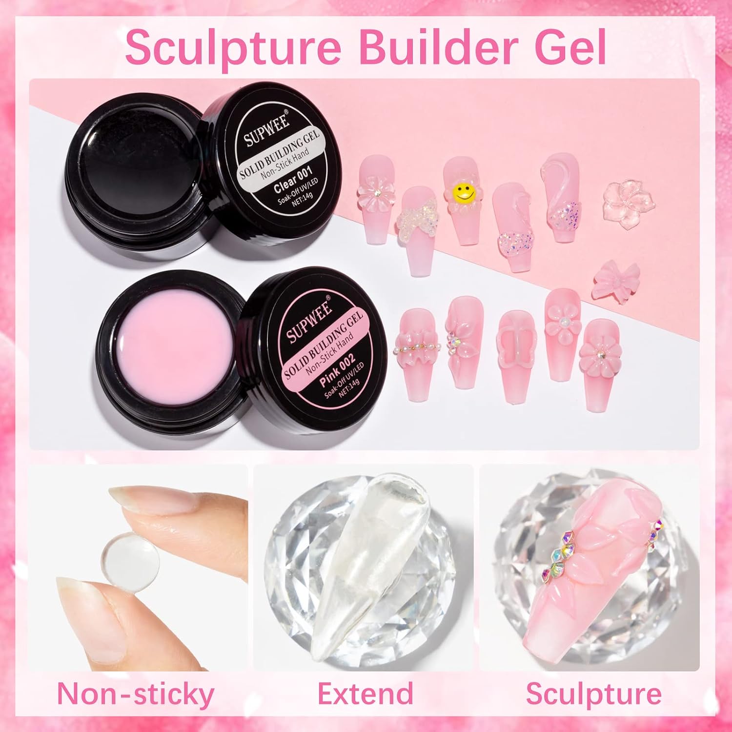 Thumbnail 3 de Solid Builder Gel for Nails 14g