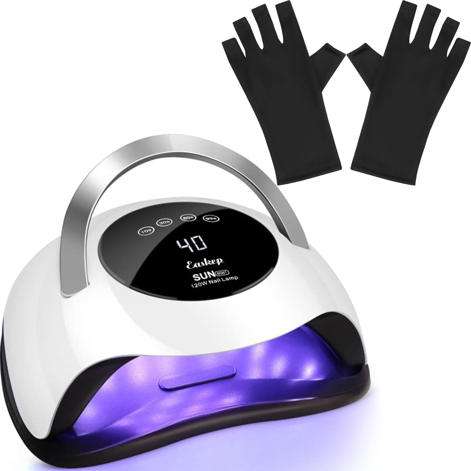 Detalle de Easkep 120W UV LED Nail Lamp with 36 LEDs, Touch LCD and 4 Timers