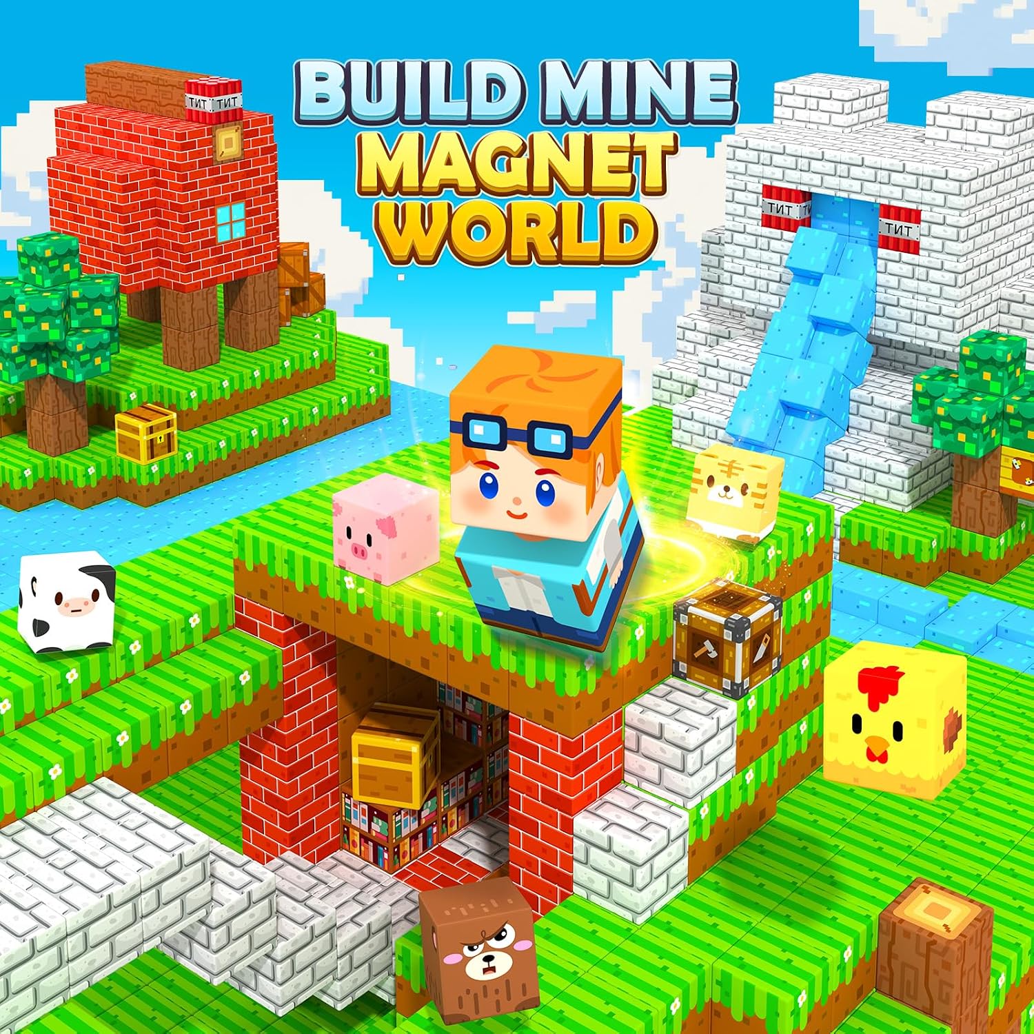 Detalle 2 de Coodoo 150 Magnetbausteine – Forest Fantasy World Builder