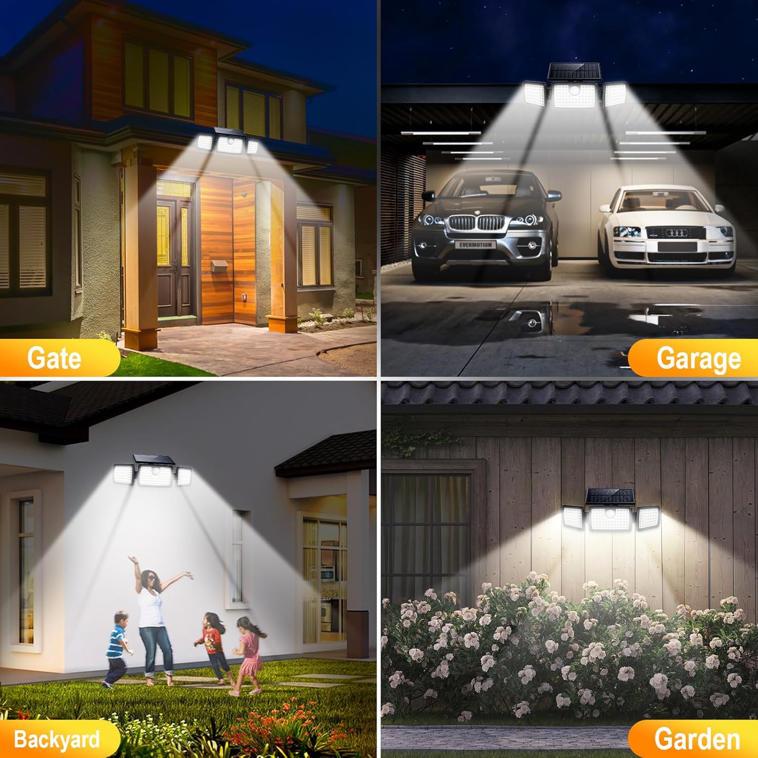 Thumbnail 6 de MIHANI Solar Flood Lights Outdoor 2500LM