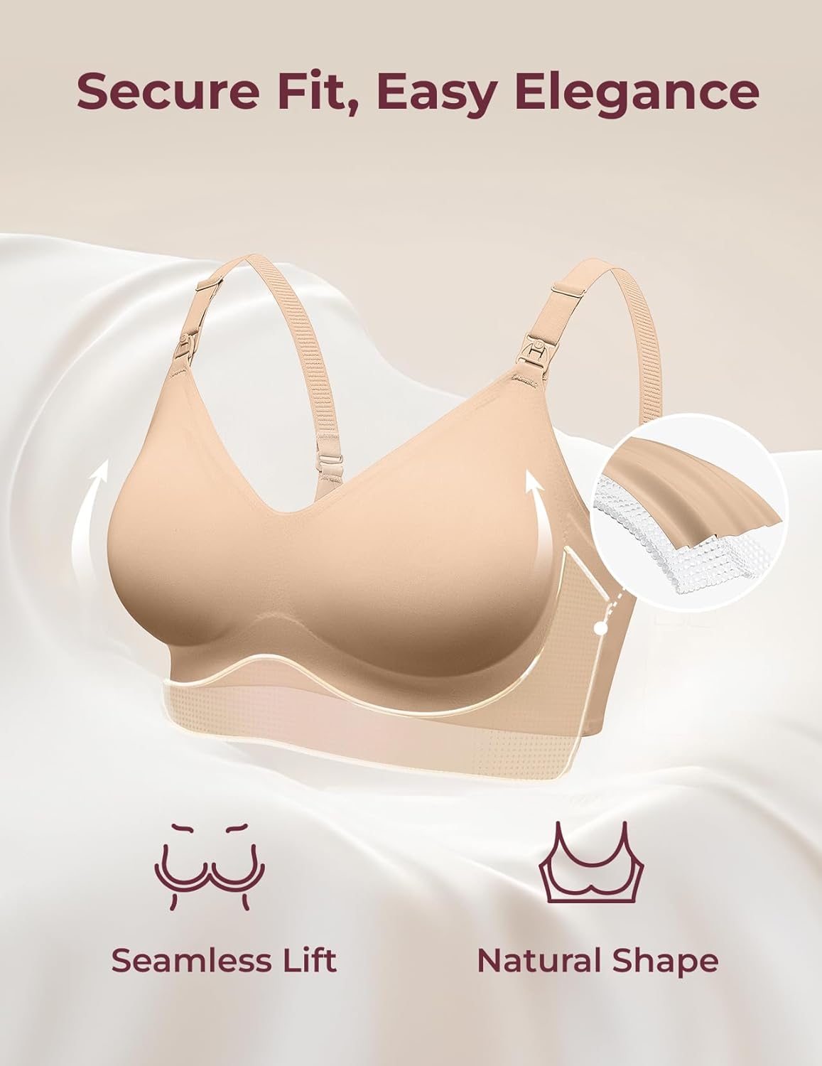 Thumbnail 2 de Momcozy Nursing Bras for Breastfeeding YN21 Seamless Ultra Comfort Maternity Bra