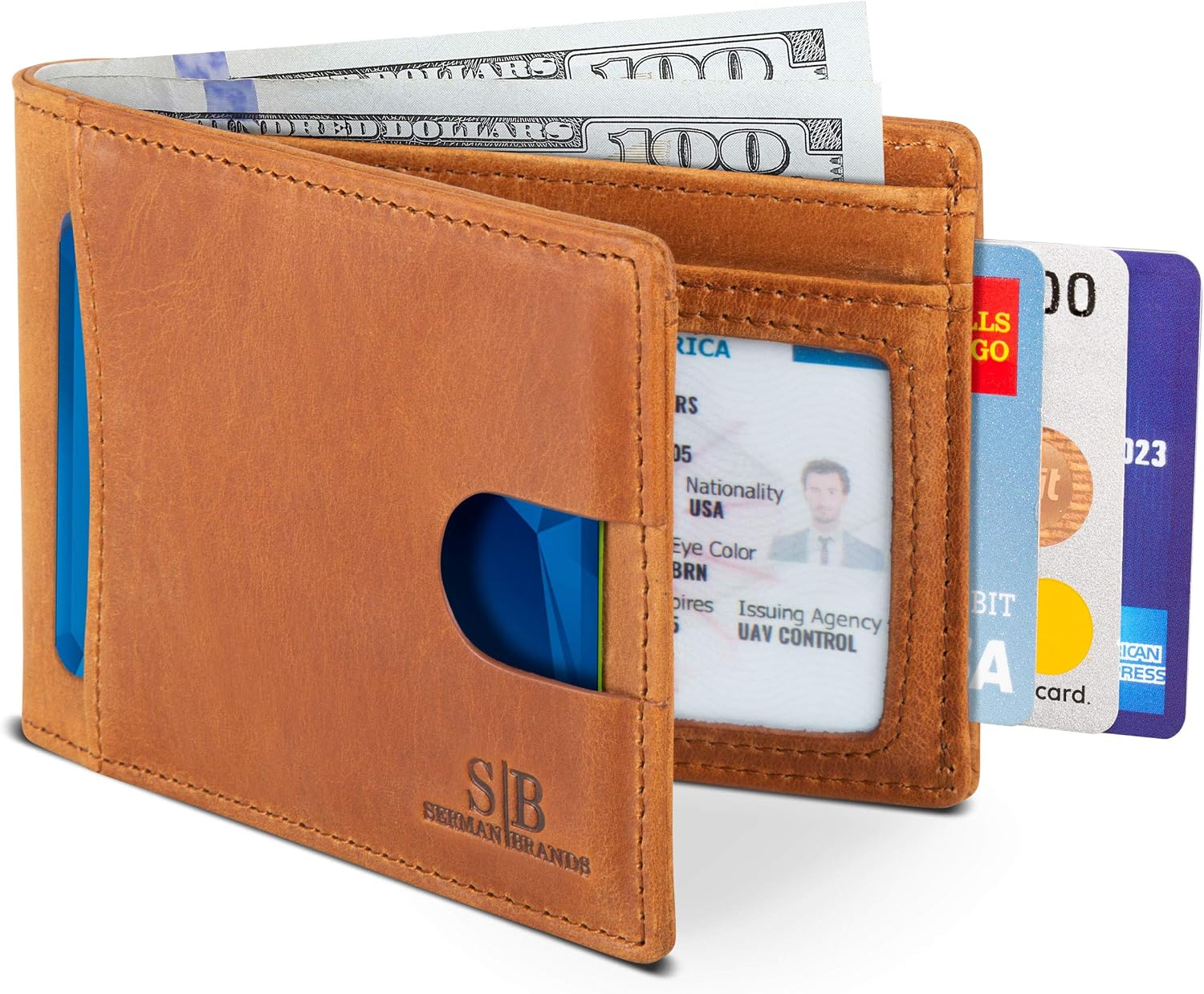 Detalle de SERMAN BRANDS Bifold Wallet with RFID Blocking