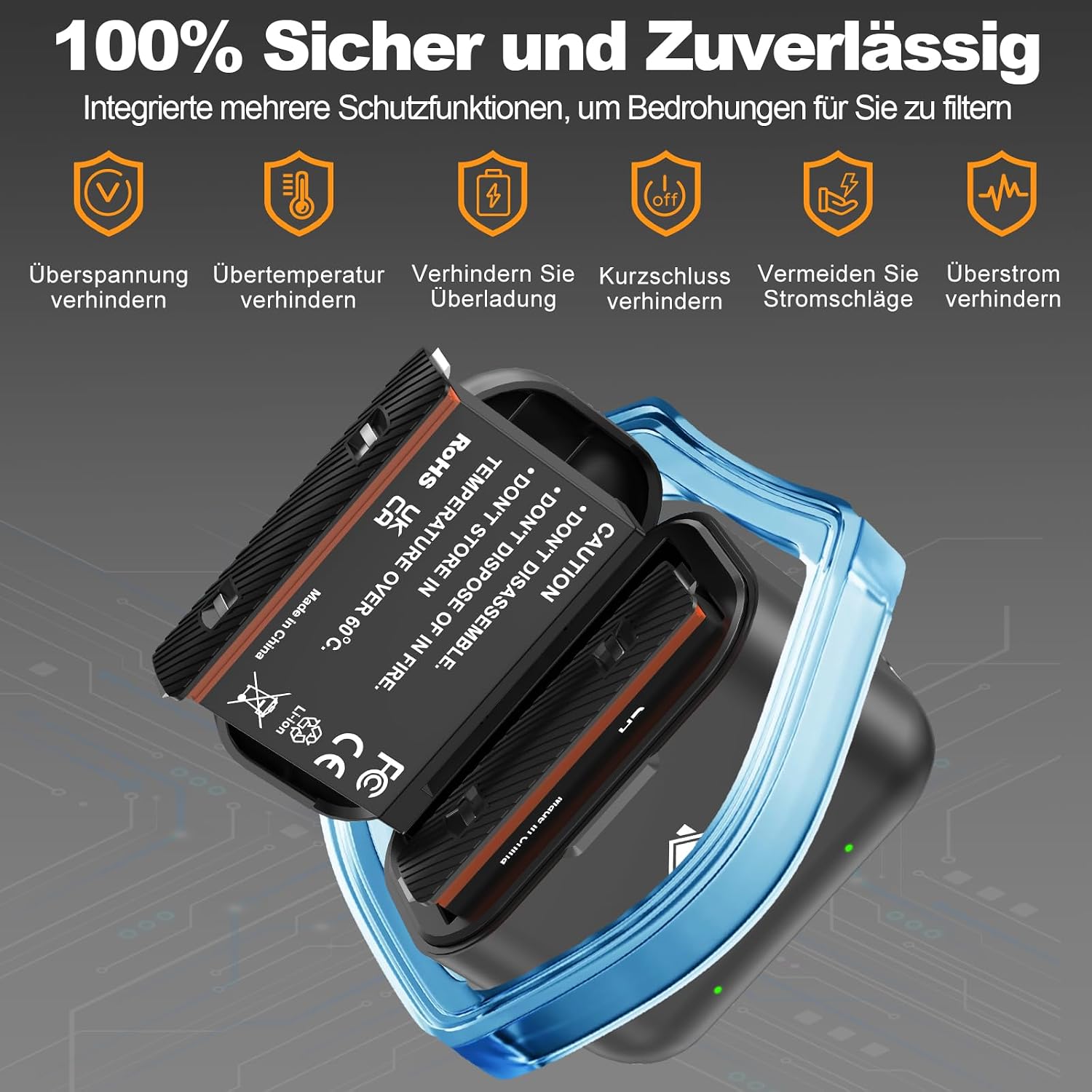 Thumbnail 3 de Homesuit Insta 360 X3 Akku 1800mAh – Zweier-Pack mit USB-Ladegerät