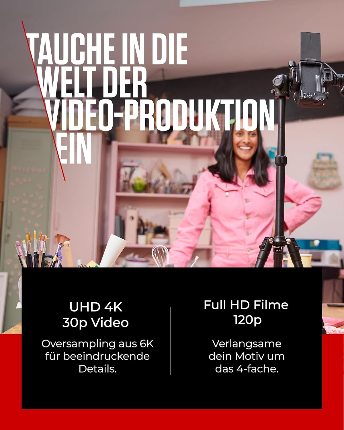 Thumbnail 6 de Canon EOS R50 Systemkamera + RF-S 18-45mm is STM – kompakteHybridkamera mit KI-Fokus und 4K