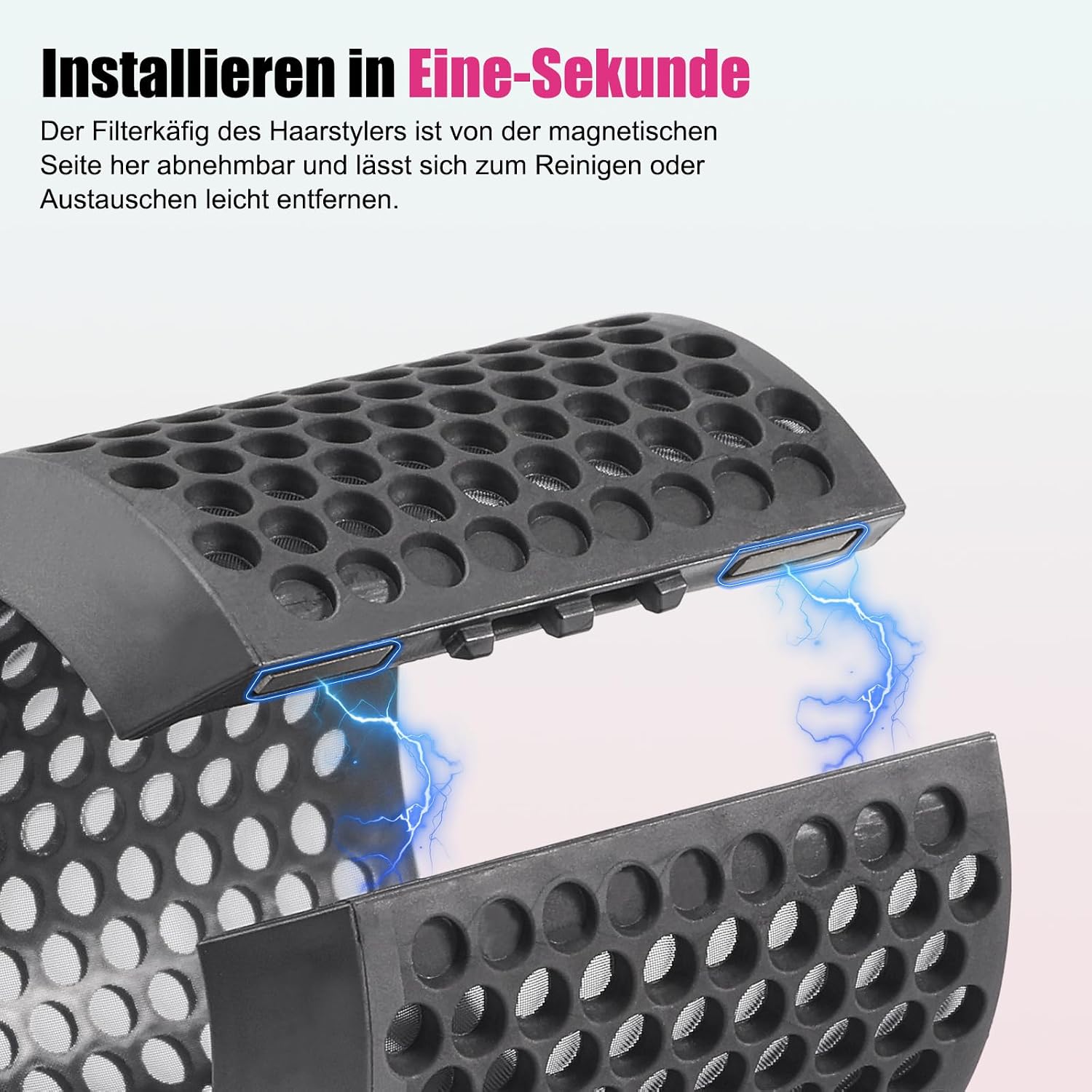 Detalle de Filterabdeckung Ersatz für Dyson HS01 HS05 – Außenfilter/Magnetfilter