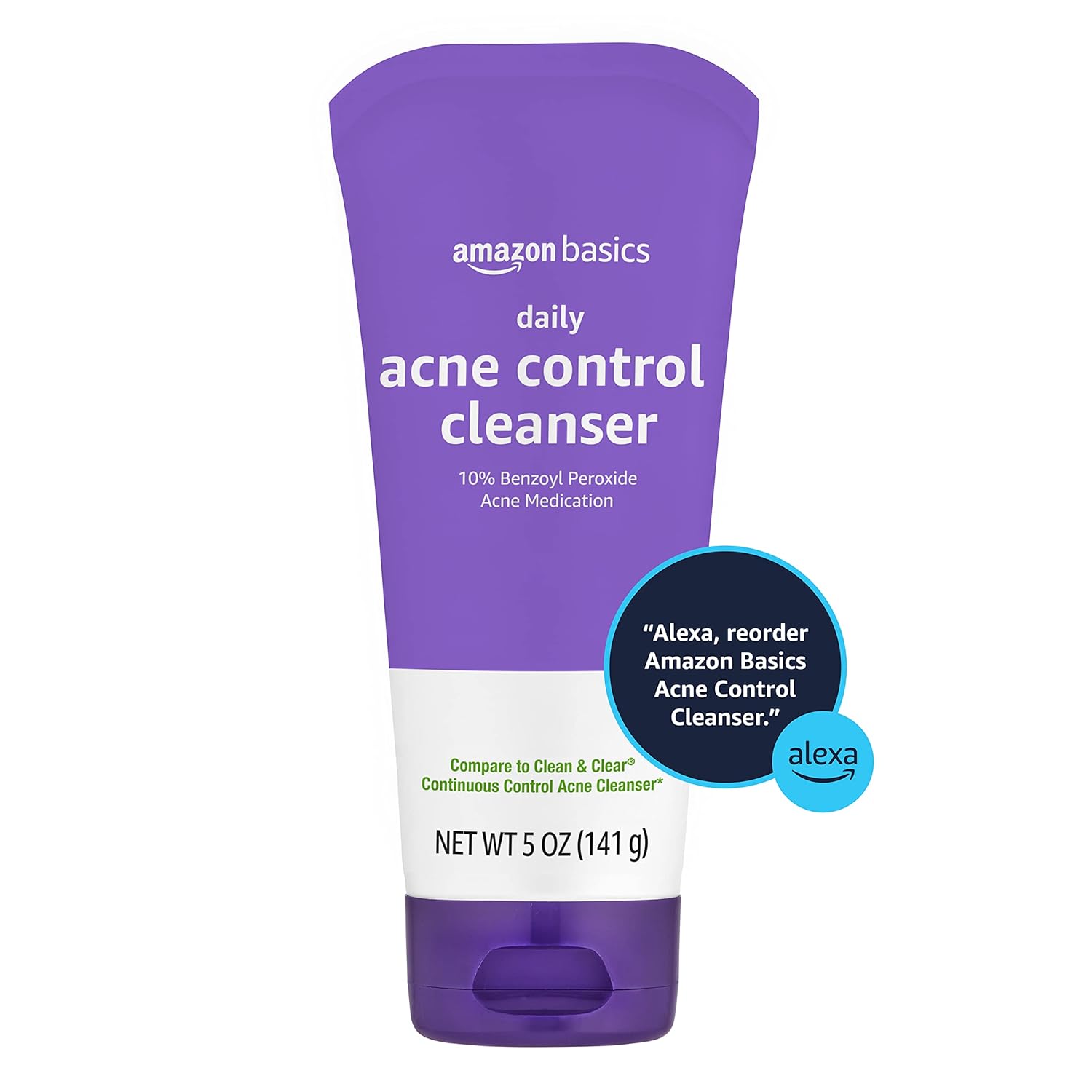 Thumbnail 2 de Amazon Basics Maximum Strength 10% Benzoyl Peroxide Acne Face Cleanser (5 oz)