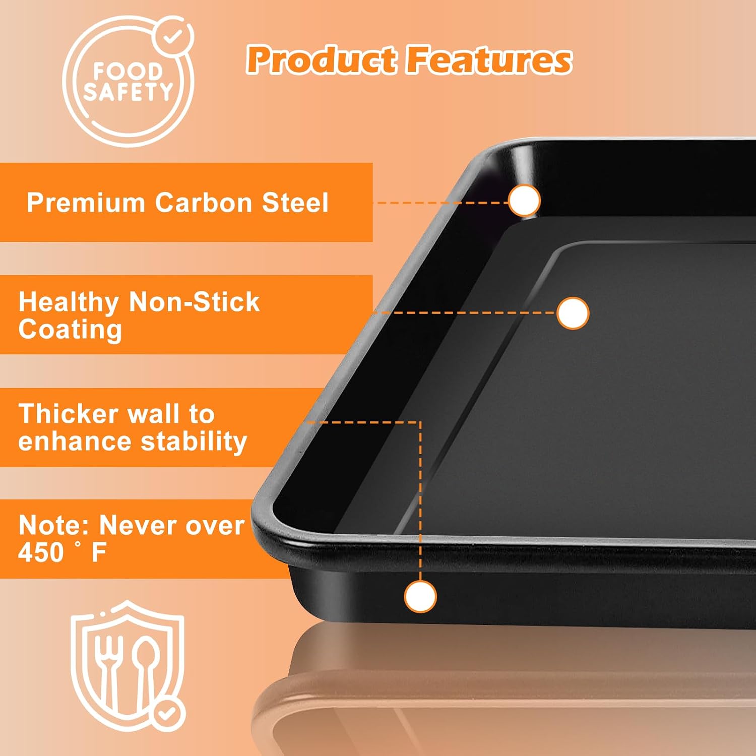 Detalle de GWY Air Fryer Replacement Tray 13.6 x 11.6 inches