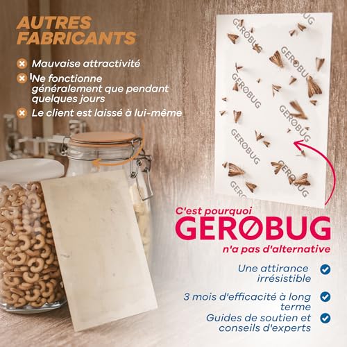 Thumbnail 6 de GEROBUG Piège à Mites Alimentaires XXL Pack – 10 pièges sans odeur, longue durée