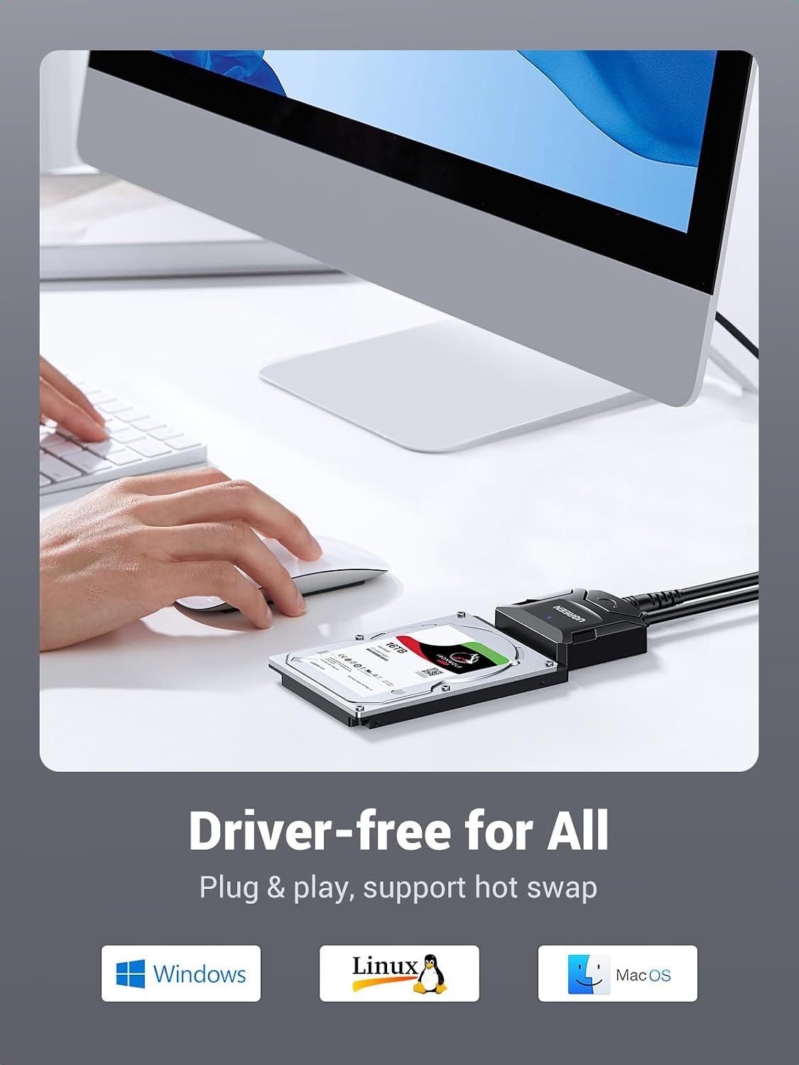 Thumbnail 4 de UGREEN SATA to USB adapter cable for 2.5-inch drives