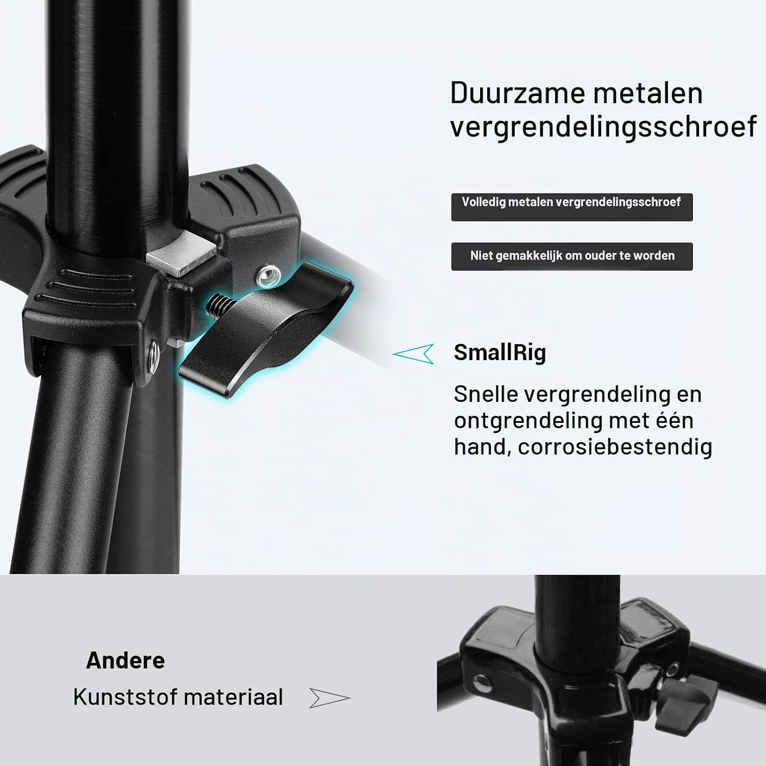 Thumbnail 6 de SMALLRIG 3736 luchtgeveerd lichtstatief van aluminium, tot 280 cm en 8 kg