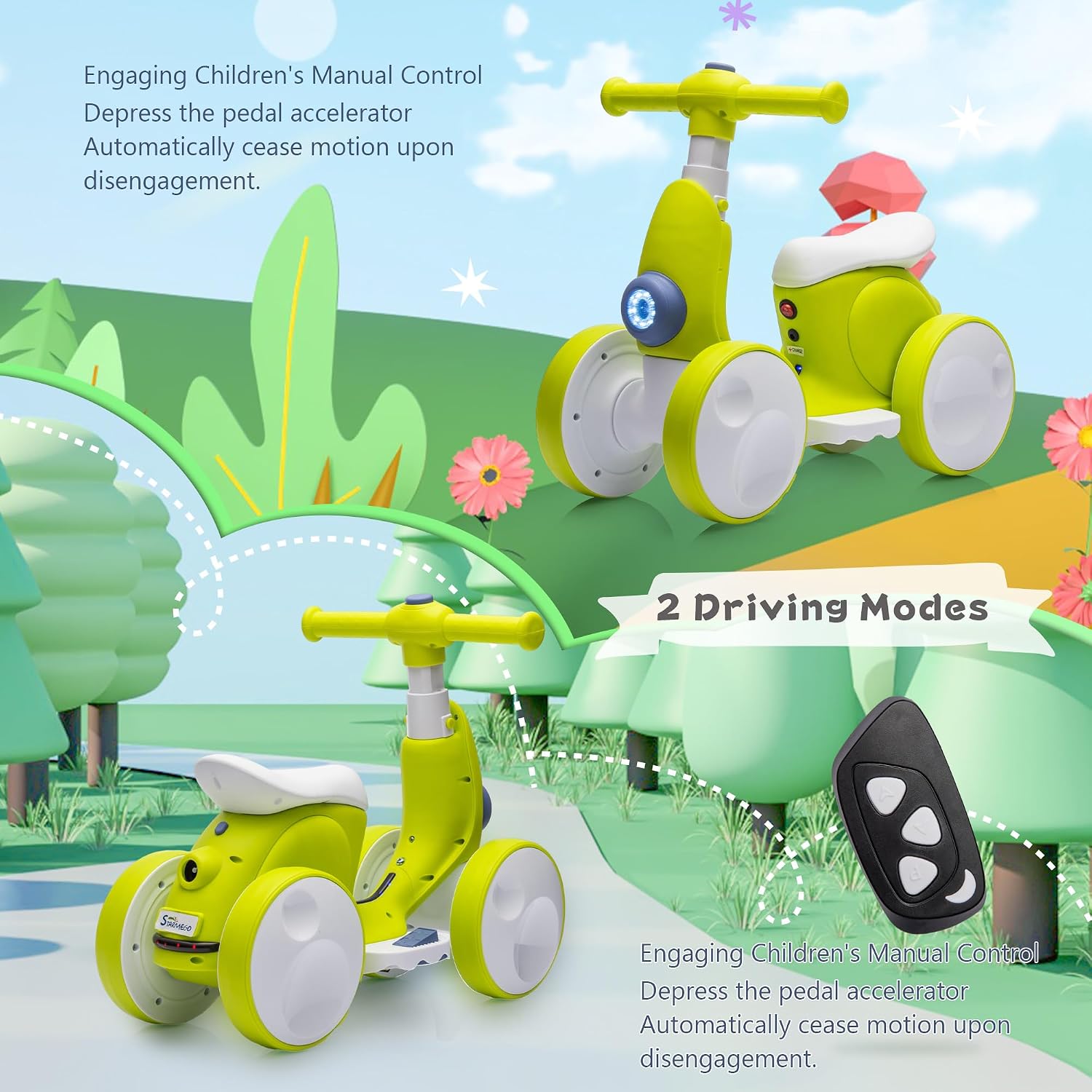 Detalle de Ydier Electric Balance Bike, 6V