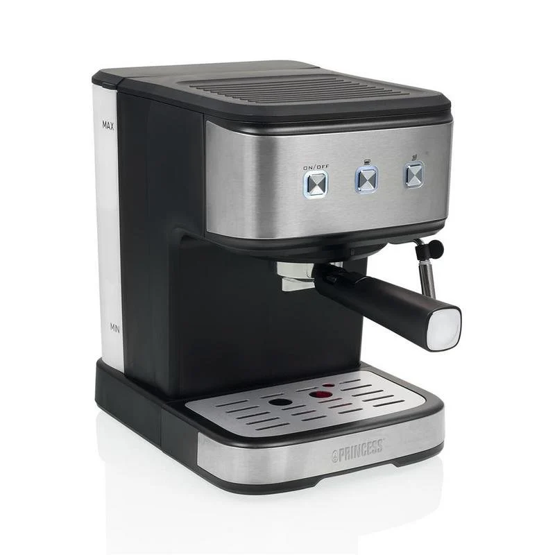Detalle de Princess 249441 Cafetera espresso semiautomática: 20 bares, 1,5 L, cápsula y molido