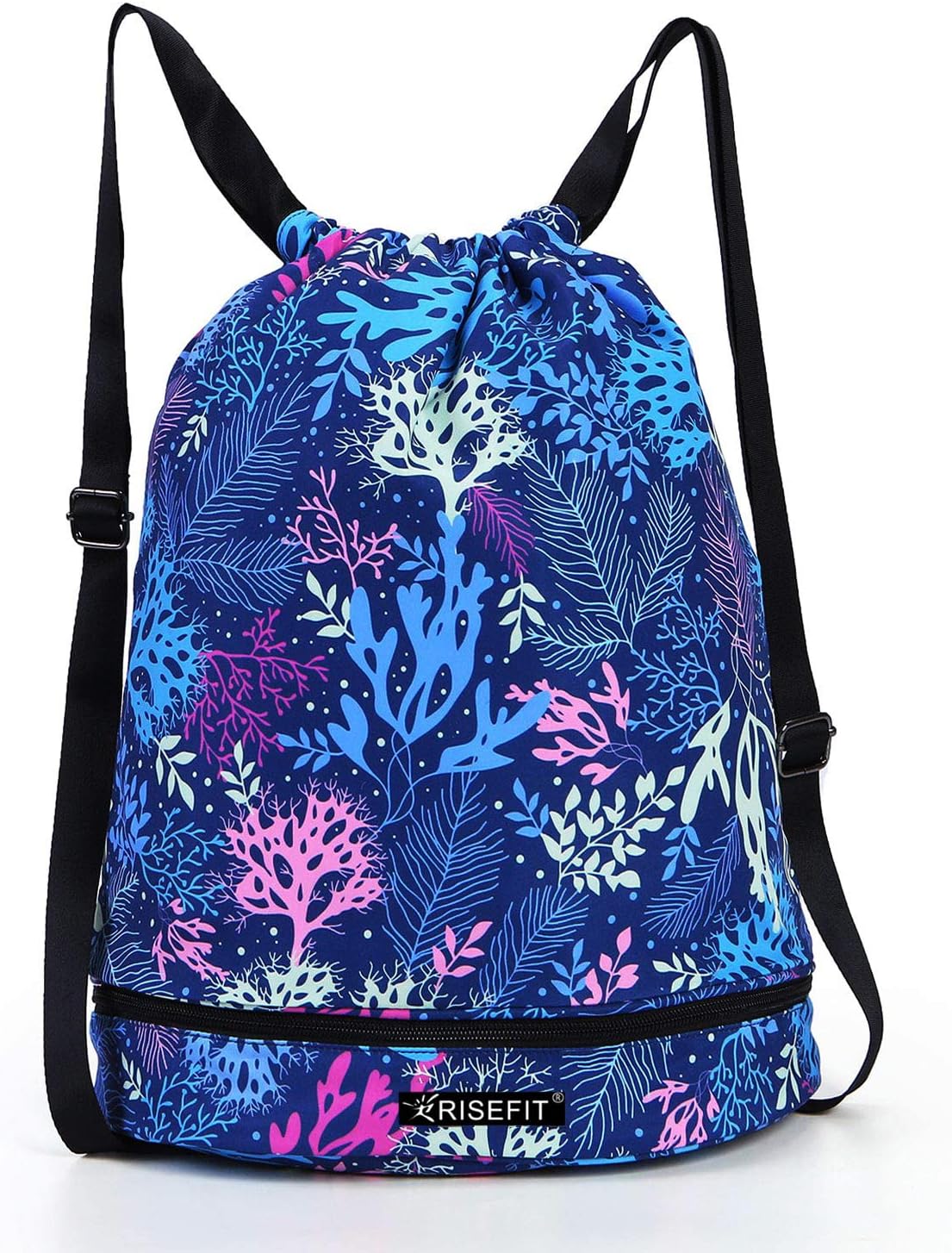 Detalle de Risefit Waterproof Swimming Bags Drawstring Gym Bags for Adults & Kids