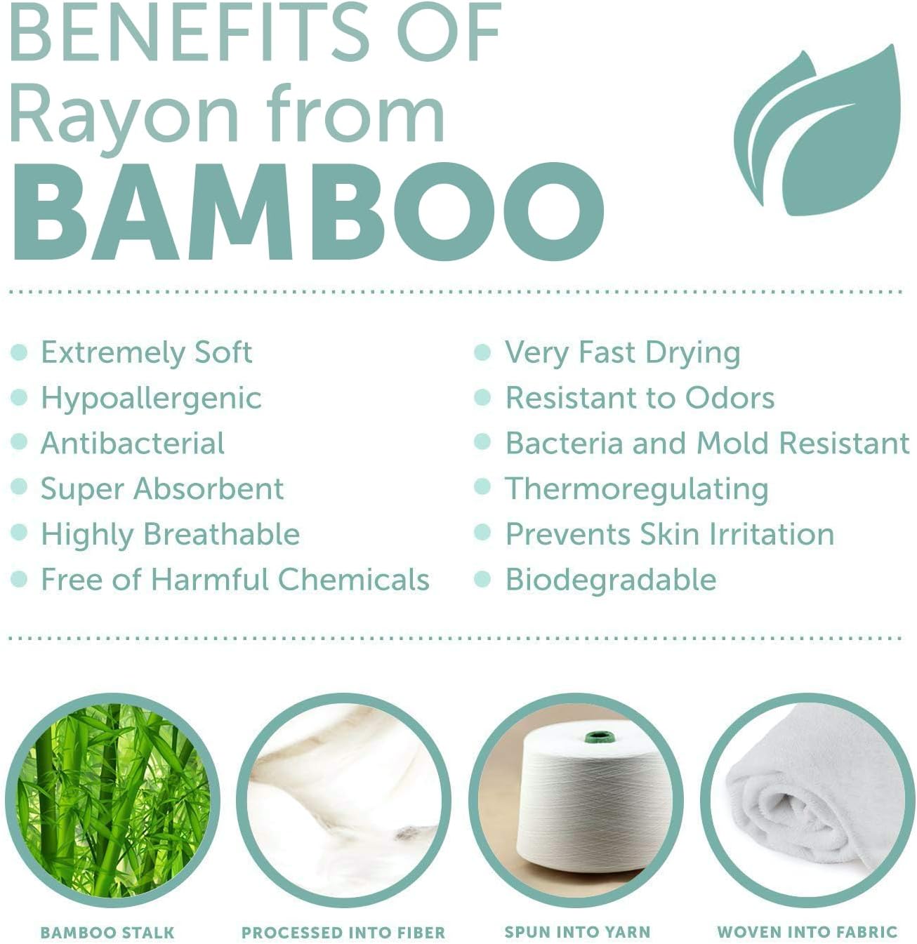 Detalle de MINIBOO Premium Bamboo Baby Towel with Hood (32 x 32 in) – Super soft, absorbent hooded towel for newborns