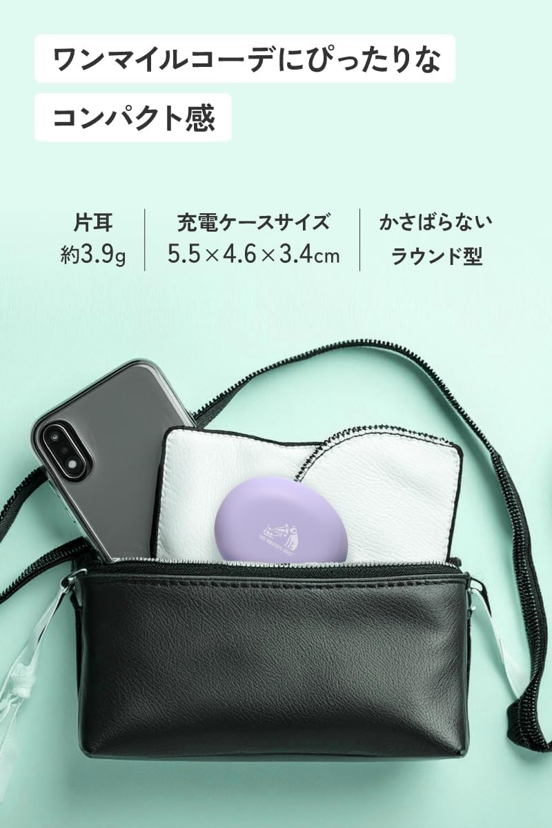 Detalle de Victor HA-A6T ワイヤレスイヤホン、ピンク・Bluetooth 5.4・最大23時間再生