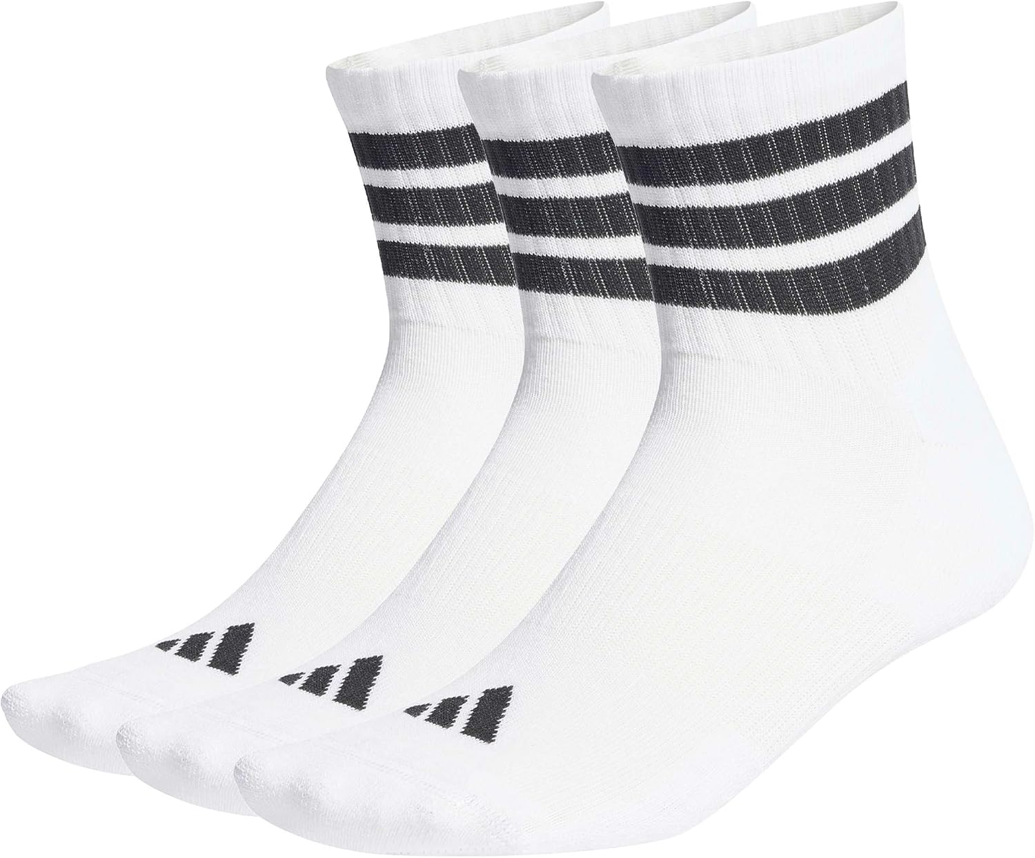 Thumbnail 6 de adidas Unisex 3 Stripes Cushioned Sportswear Mid Cut Socks – 3er-Pack