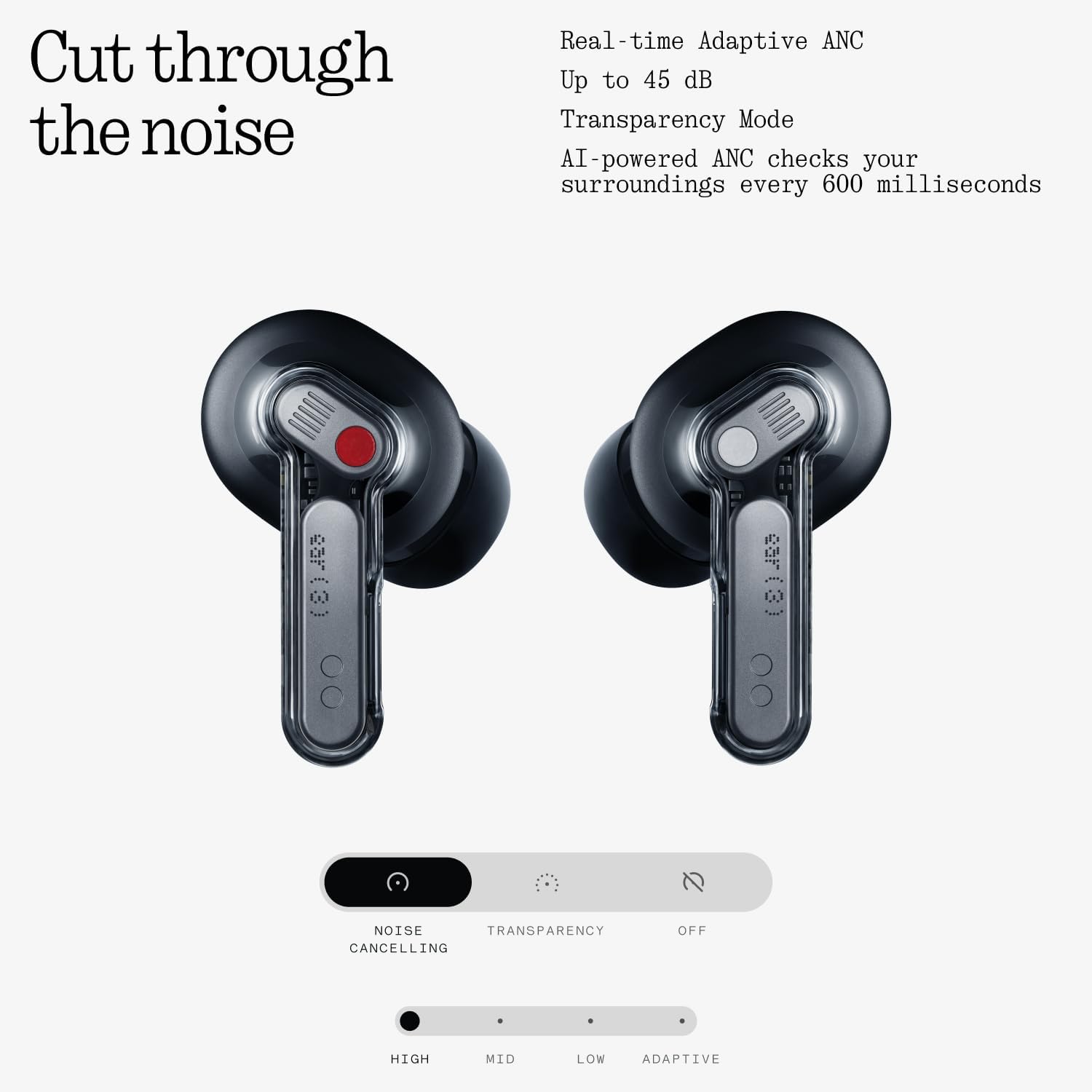 Thumbnail 4 de Nothing Ear (3) 45dB ANC Wireless Earbuds