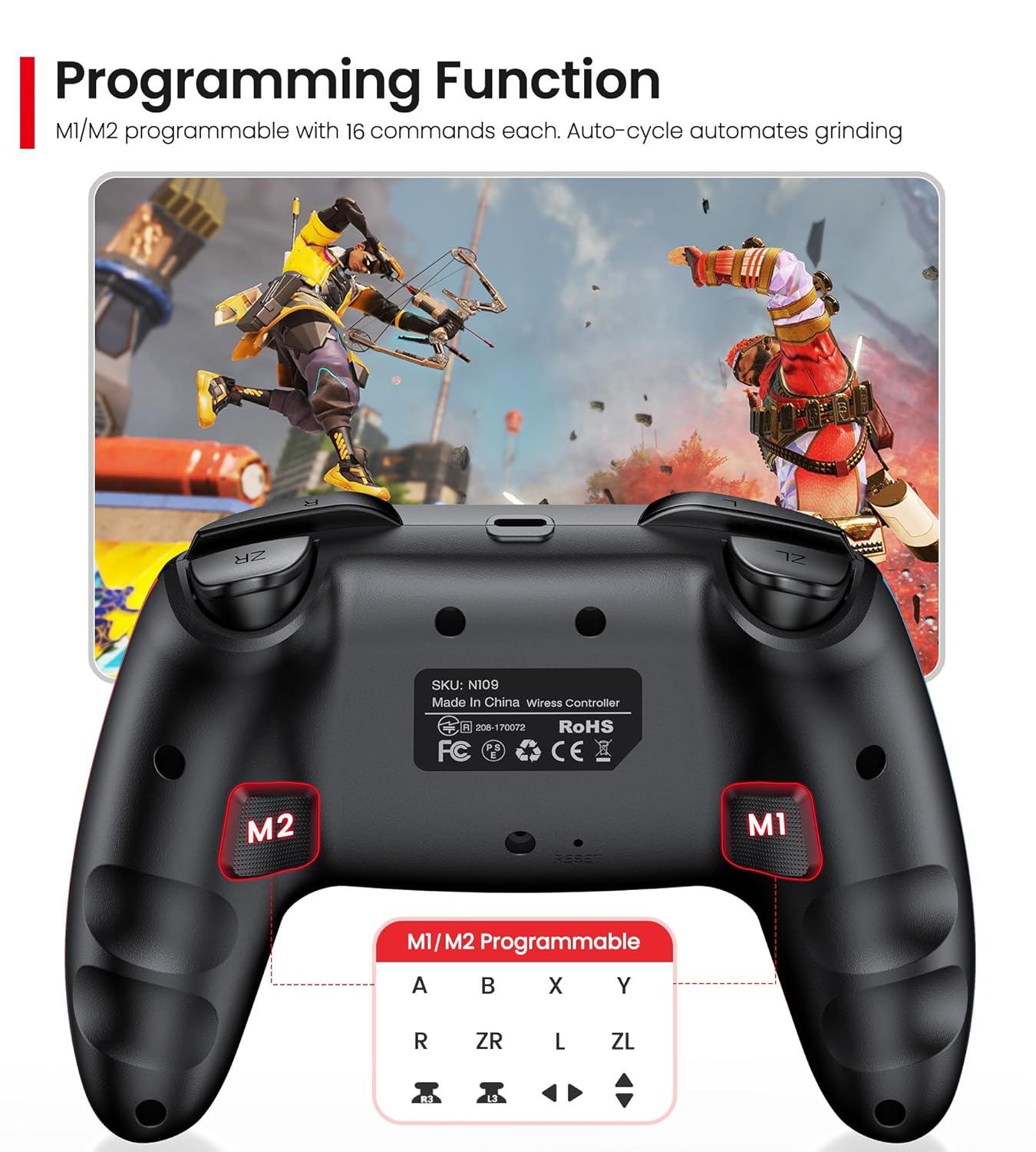 Detalle 2 de Wireless Pro Controller 1000mAh für Switch